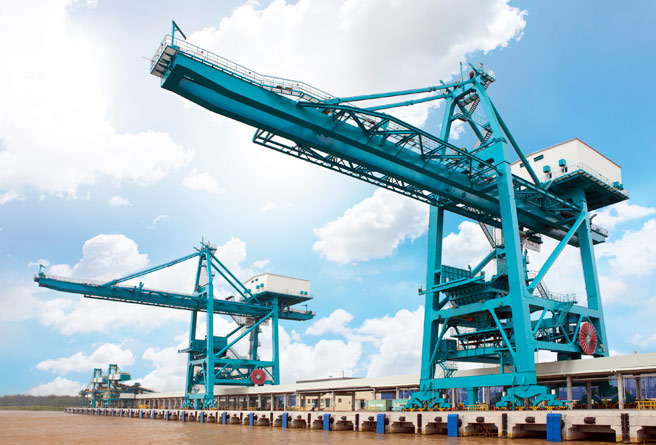 The group company has multiple dedicated ports and terminals in China for use